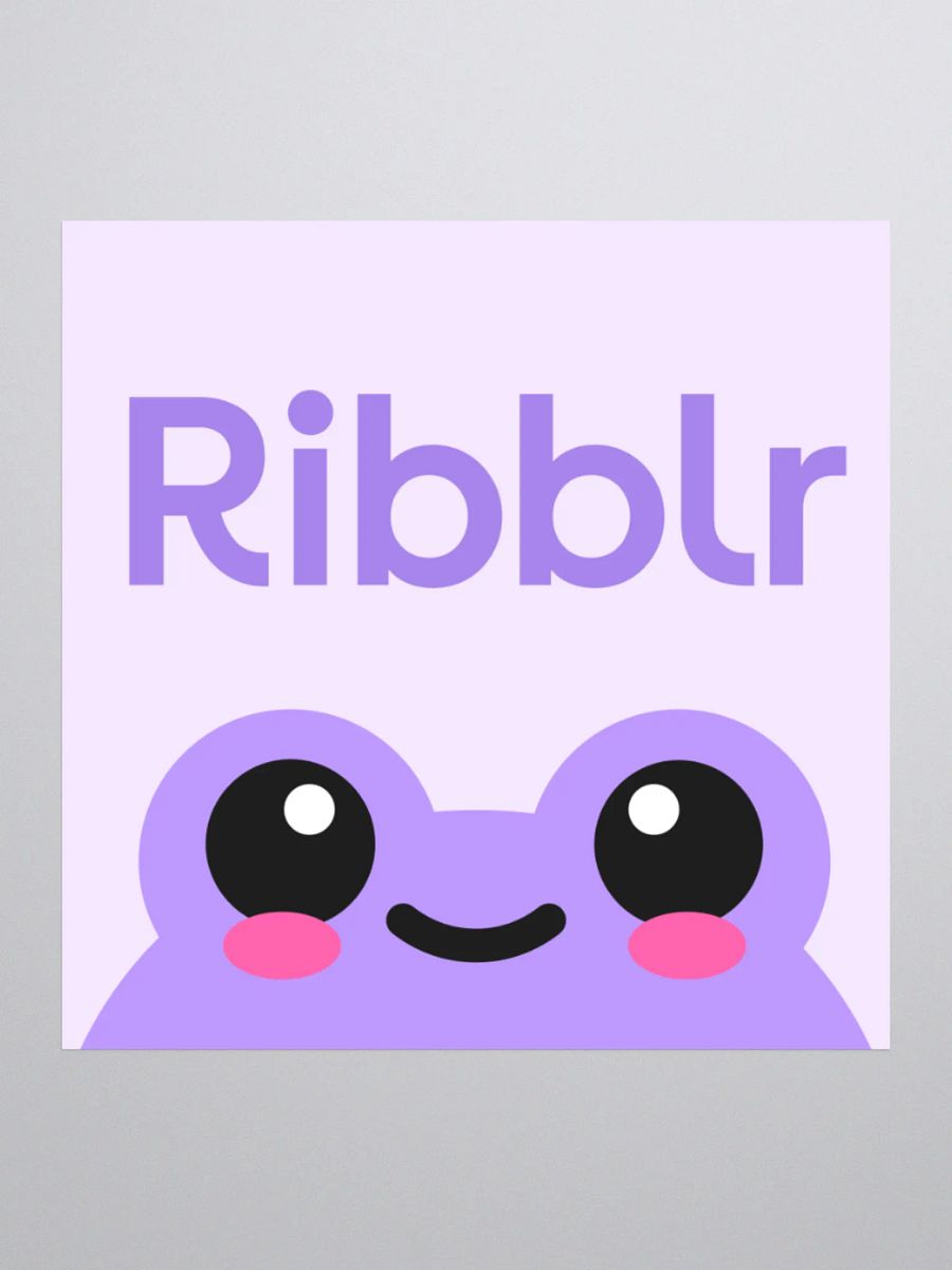 Ribblr App Icon - Cut Sticker product image (1)