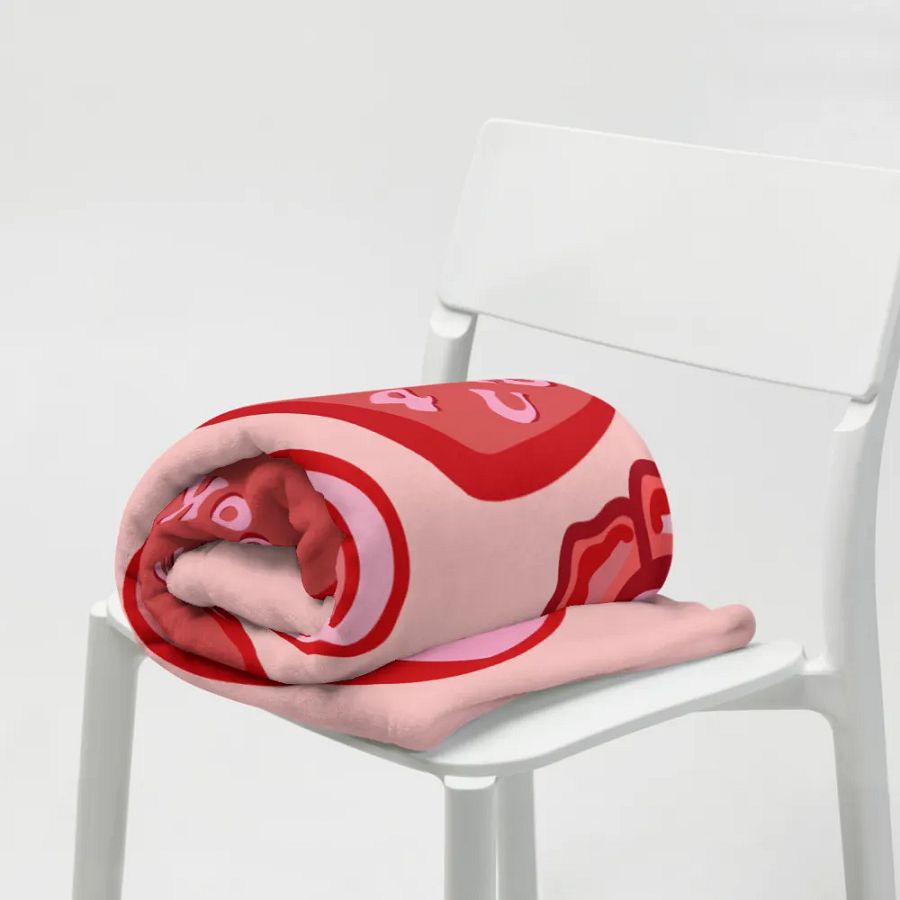 Candy Hearts Throw Blanket product image (7)