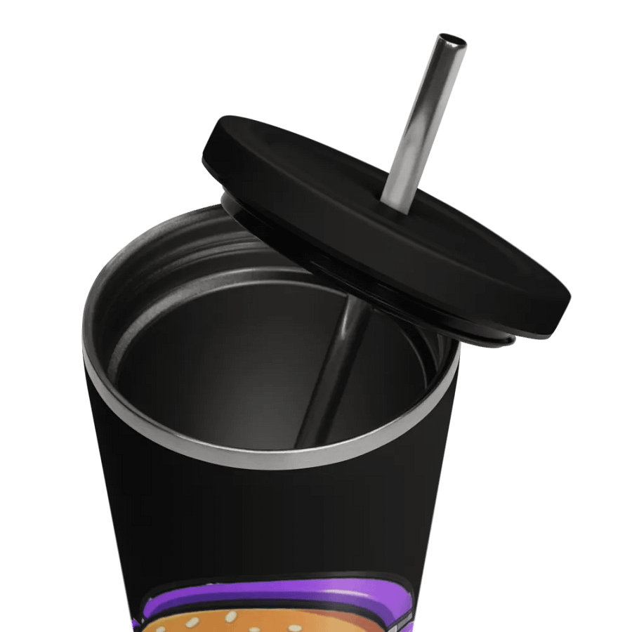 Charming Hamburger Sipping Insulated Tumbler product image (7)
