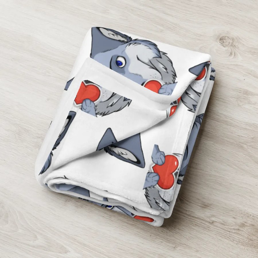 Heart spam throw blanket product image (18)