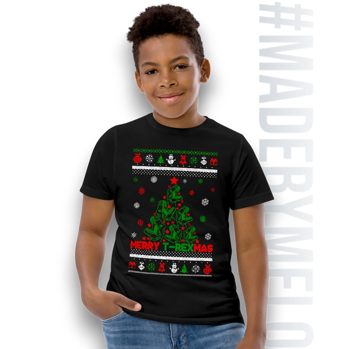 [Holiday] Merry T-REXmas - Kid's T-Shirt | #MadeByMELO product image (1)