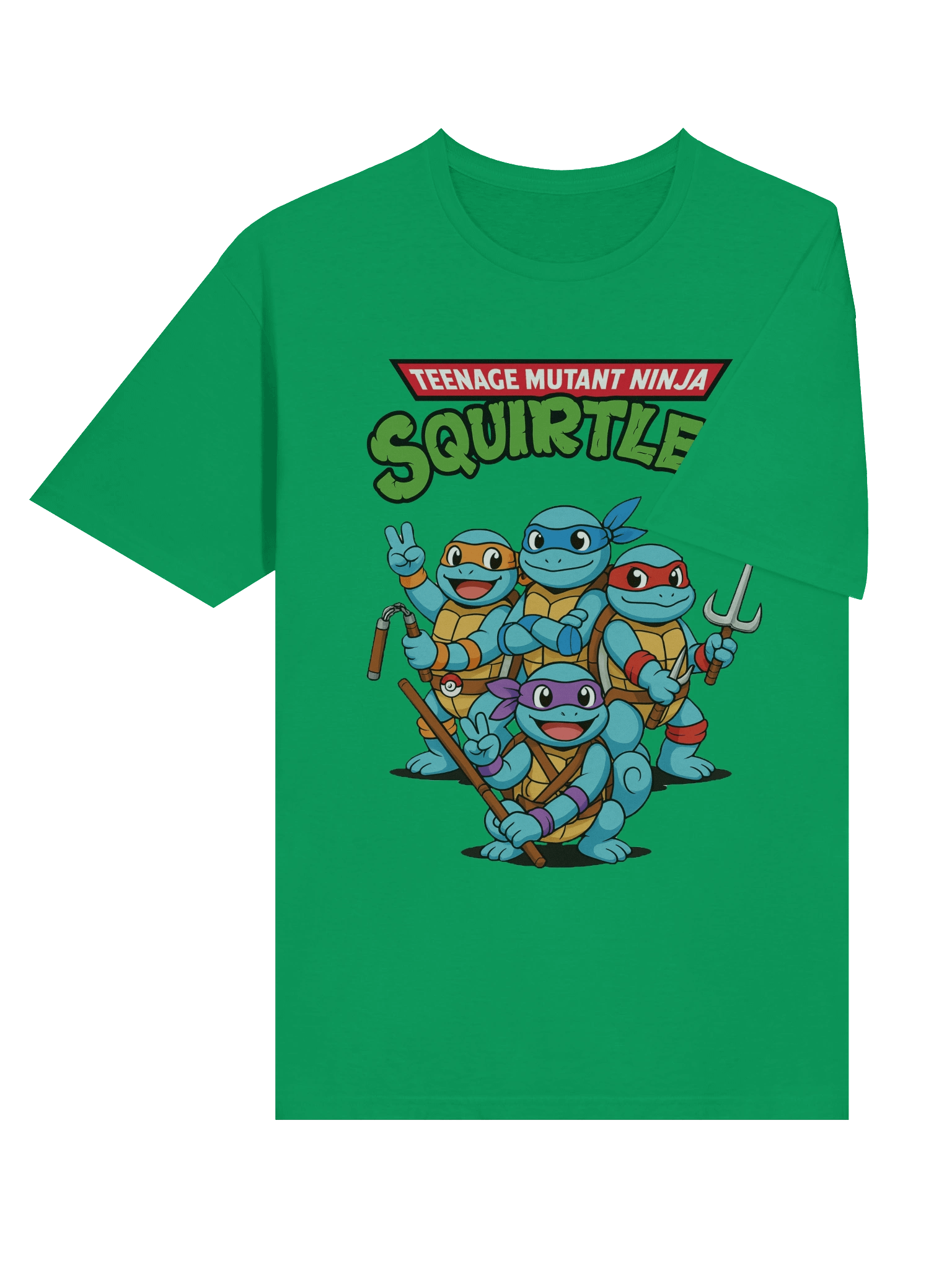 Ninja Squirtles Shirt – TMNT Pokémon Mashup Tee, Retro Cartoon Parody, Squirtle Squad Ninja T-Shirt product image (46)