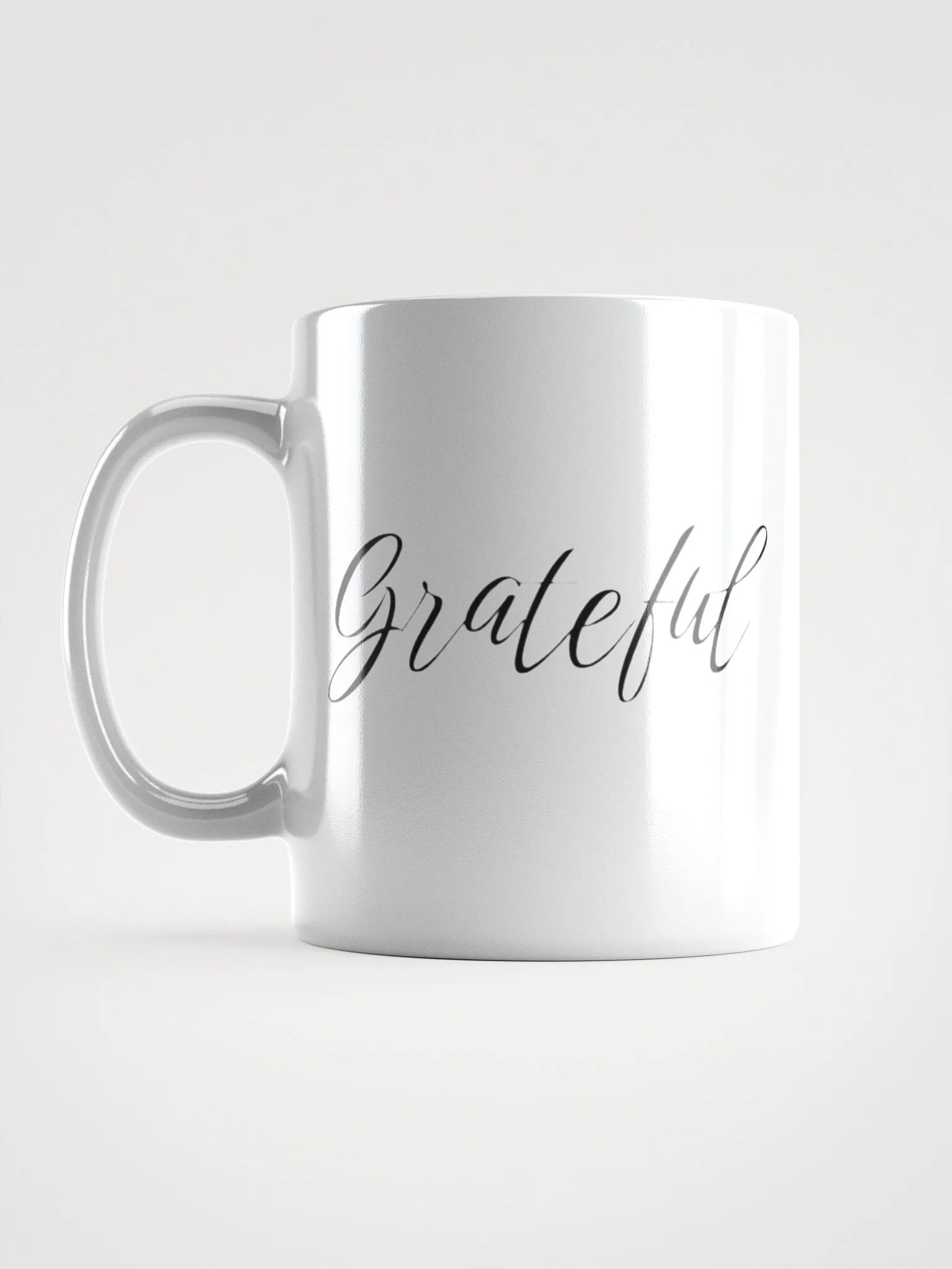 Grateful Vibes White Glossy Mug product image (2)