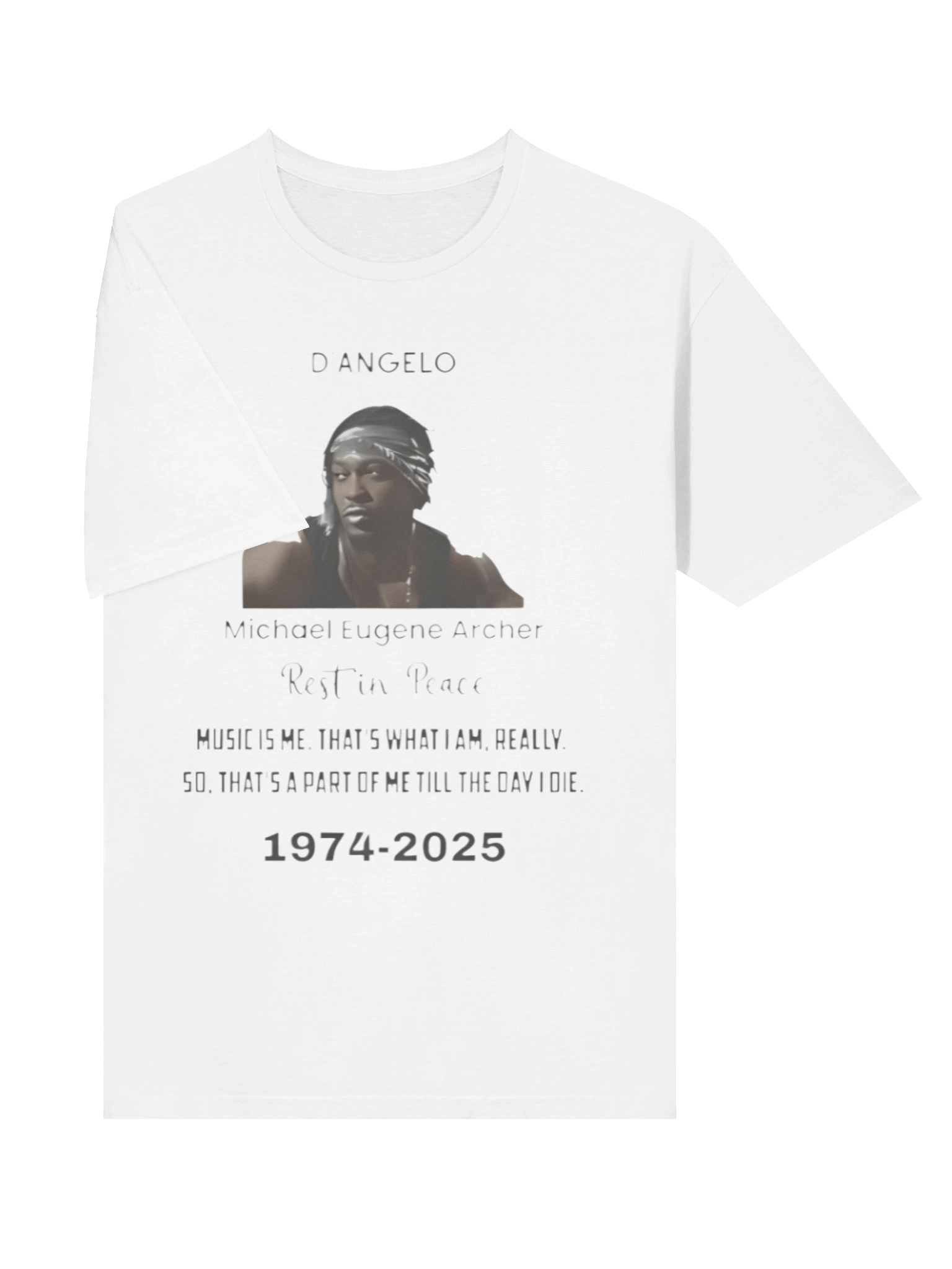 Rip D’Angelo Michael Eugene Archer Rest In Peace Shirt product image (3)