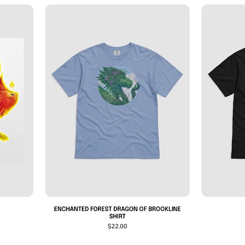 I'm setting up a new shop to offer shirts and stickers, including the Enchanted Forest Dragon 🐲✨ Check it out adamsdoyle at F...