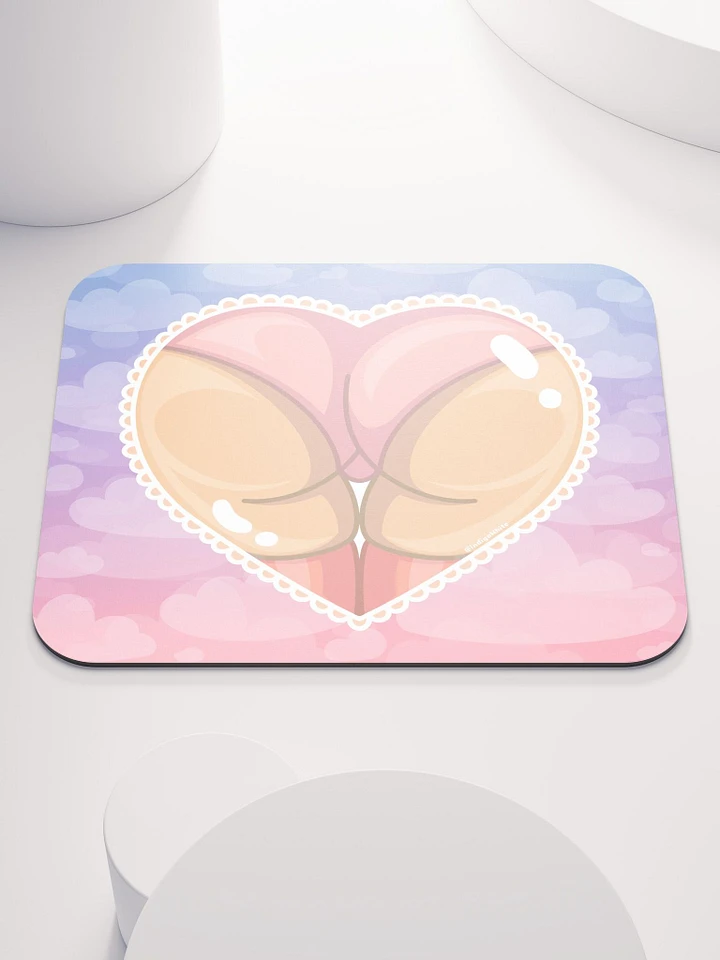 Pink Heart Booty Mousepad product image (1)