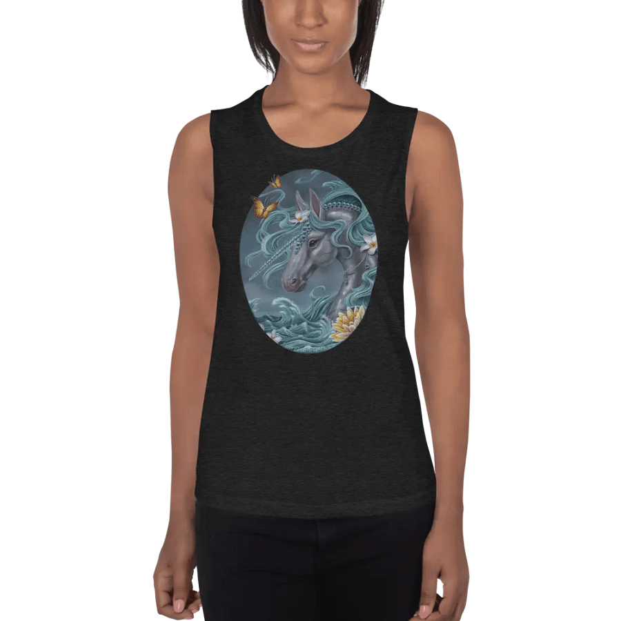 De La Mer - SFA Unicorn Ladies Muscle Tank product image (3)