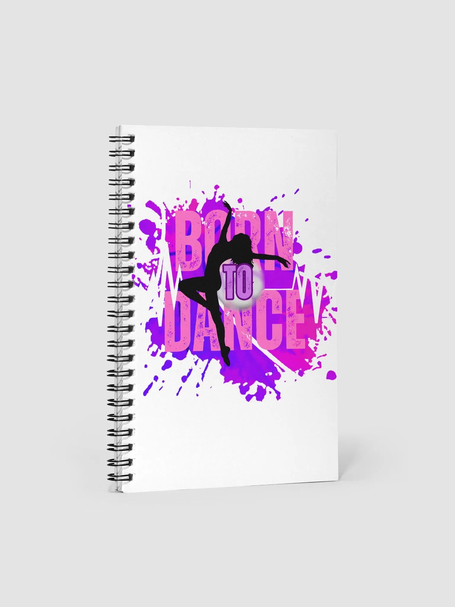 Born to Dance Her Silhouette Spiral Notebook product image (1)