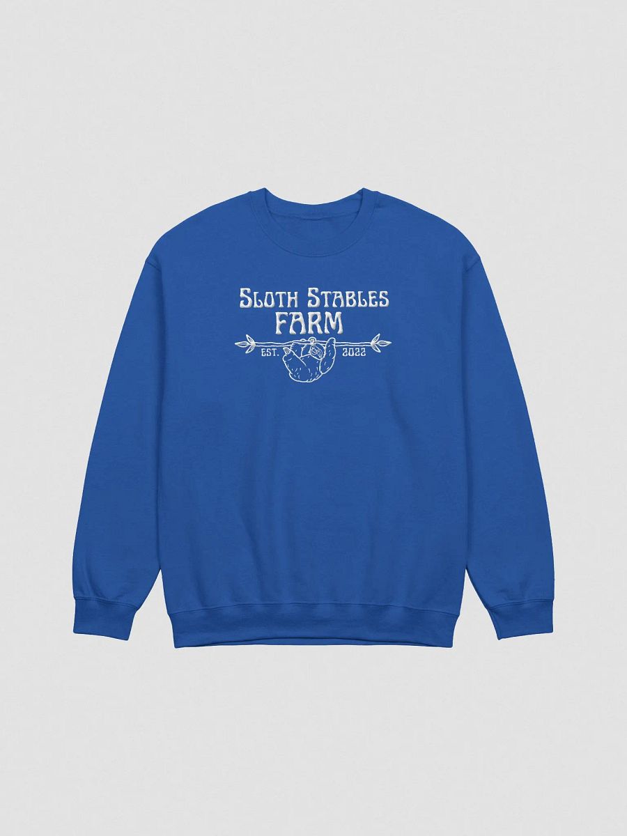 Sloth Stables Farm Sweatshirt - White Embroidery product image (5)