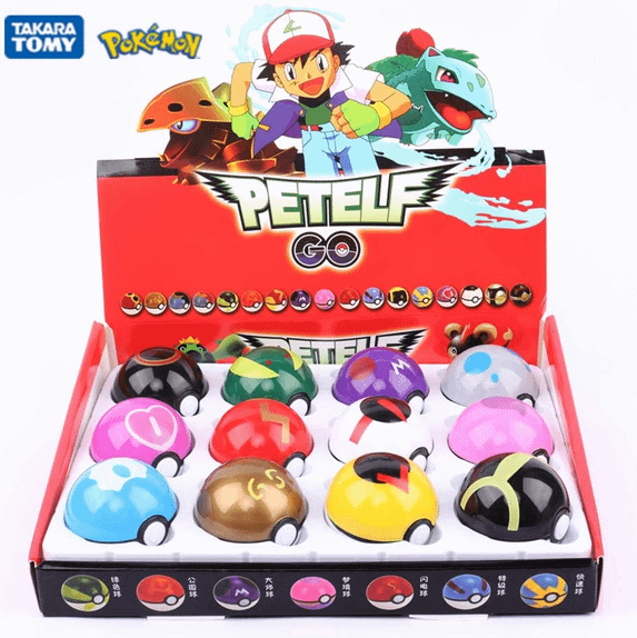 12Pcs /Set PokeBall Model Anime Figure Pokemon Pikachu Pocket Monster product image (1)