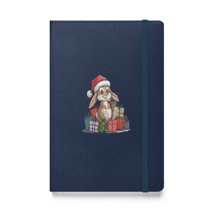 Hardcover Bound Notebook | Santa Bunny product image (1)