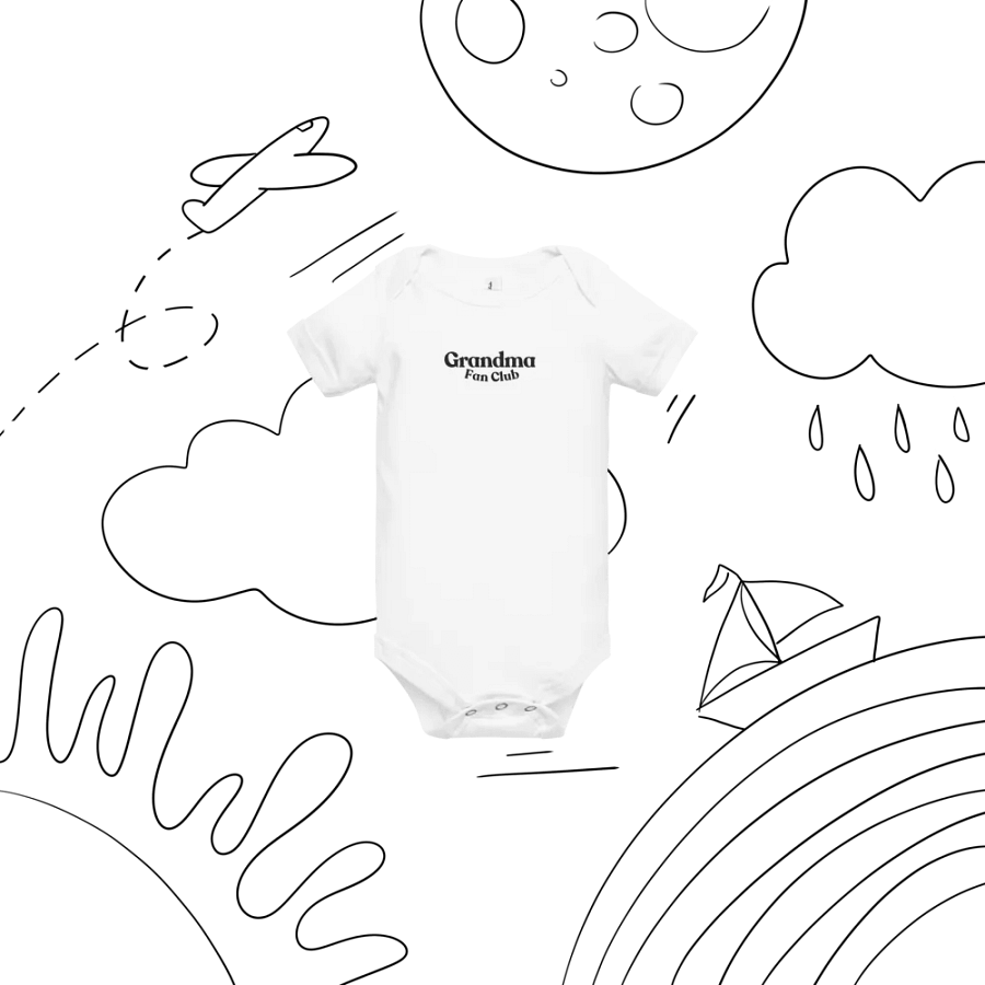 Grandma Fan Club Baby Short Sleeve Onesie product image (7)