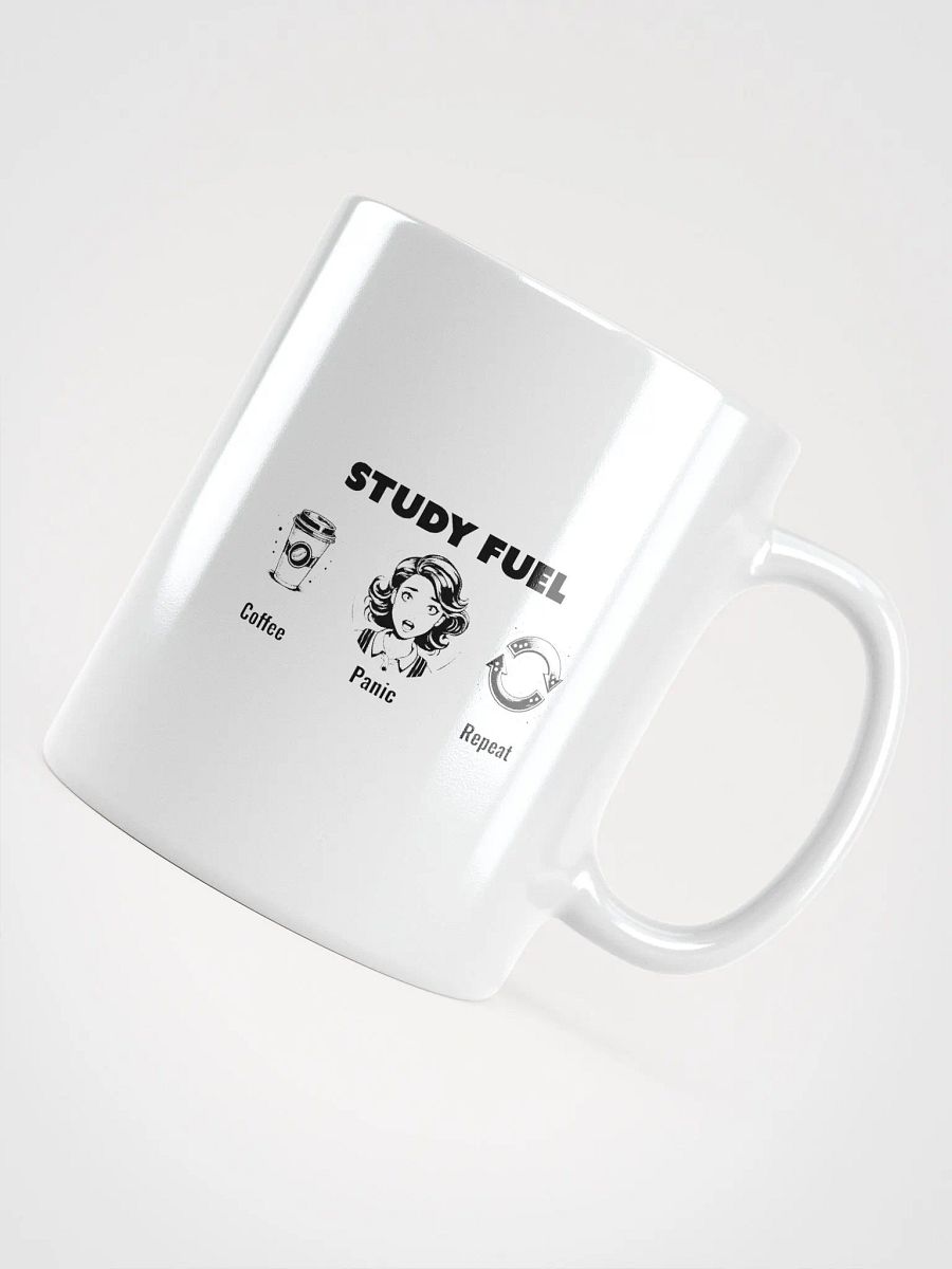 Study Fuel: Coffee Panic Repeat Funny Coffee Lover Mug product image (4)
