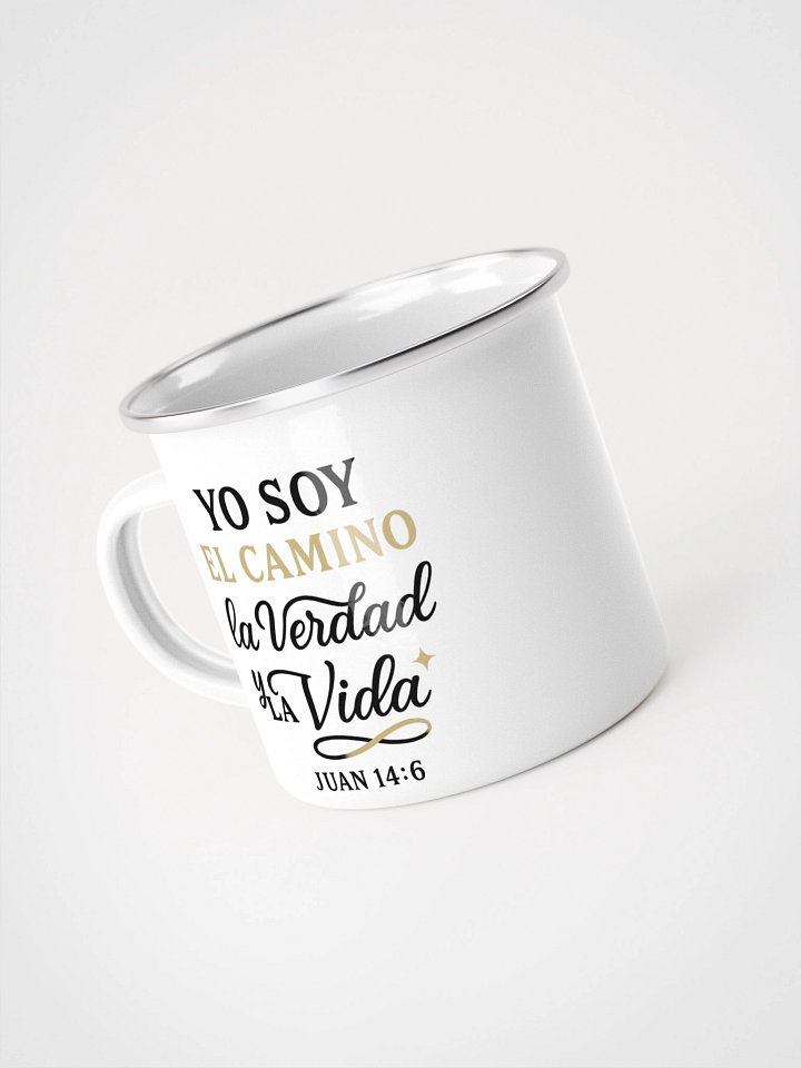 Enamel Christian Mug – “Yo Soy el Camino, la Verdad y la Vida” – Spanish John 14:6 product image (1)
