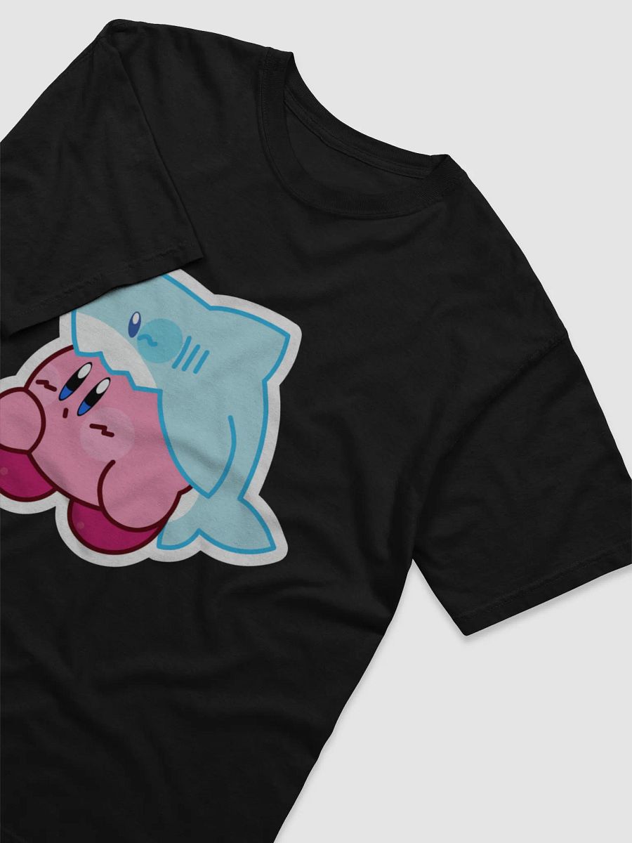UNISEX KILLA_EMILY SHARK KIRBY EMOTE BLACK TEE product image (3)