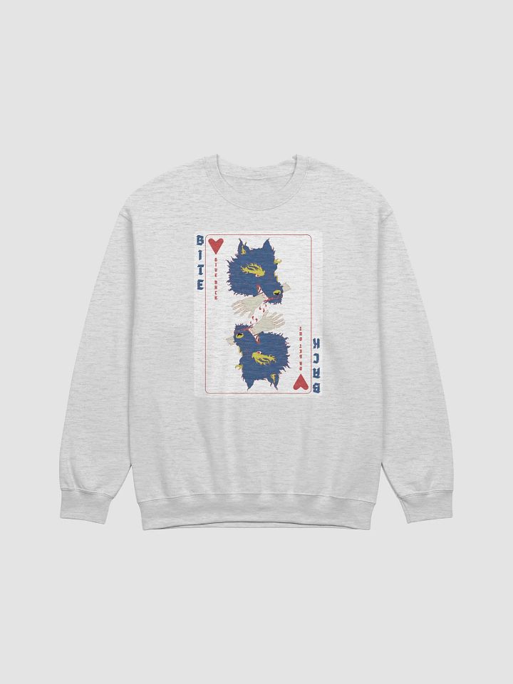 Bite Back blue card crewneck product image (1)