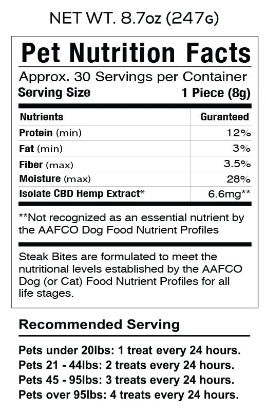 Cookies - CBD Pet Treat 16oz 200mg - Soft Chew - Steak product image (3)