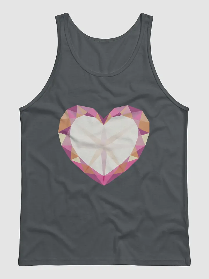 Crystal Heart Lesbian Pride Tank Top product image (1)