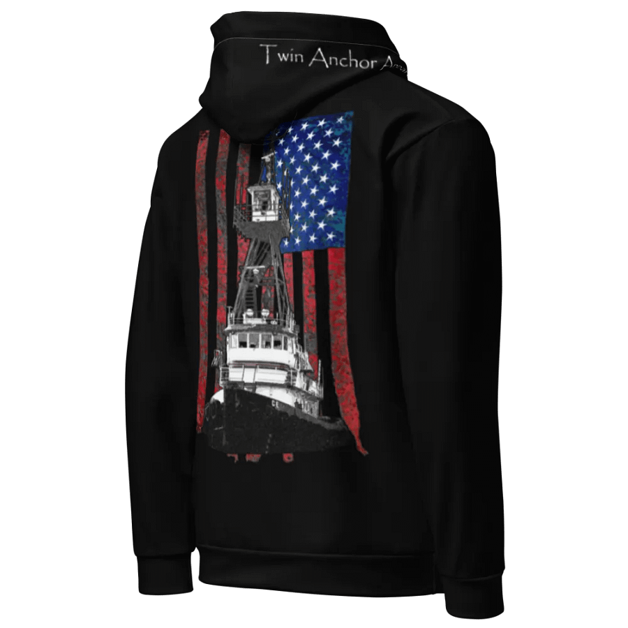 Black Tug CE & CE Flage Hoodie product image (9)