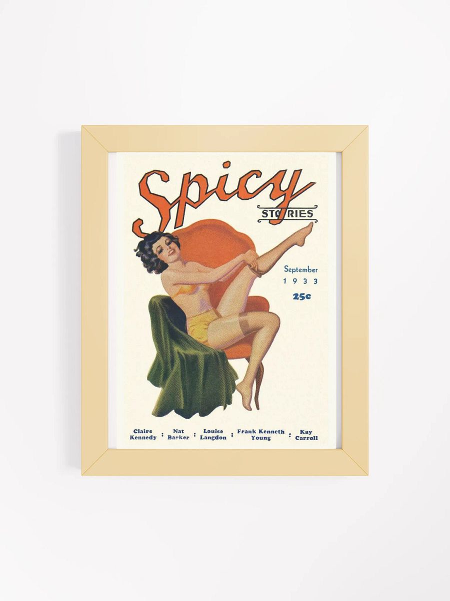 Vintage Pin-Up Spicy Stories Cover Poster product image (39)