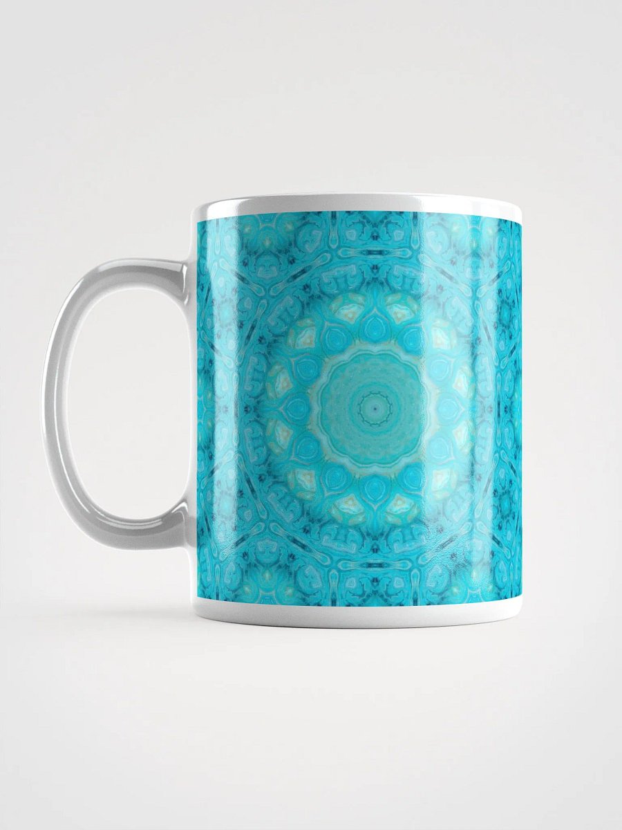 Ethereal light blue circles mug product image (11)