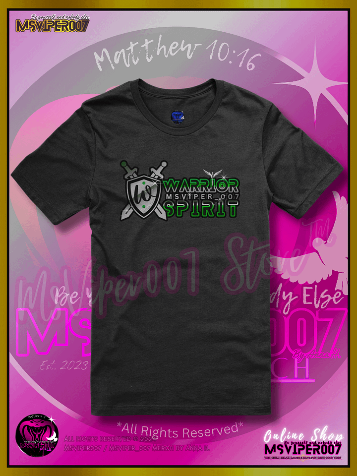 T-Shirt - MsViper007's "Warrior Spirit [green]" Comfort T-shirt By Anna H. product image (1)