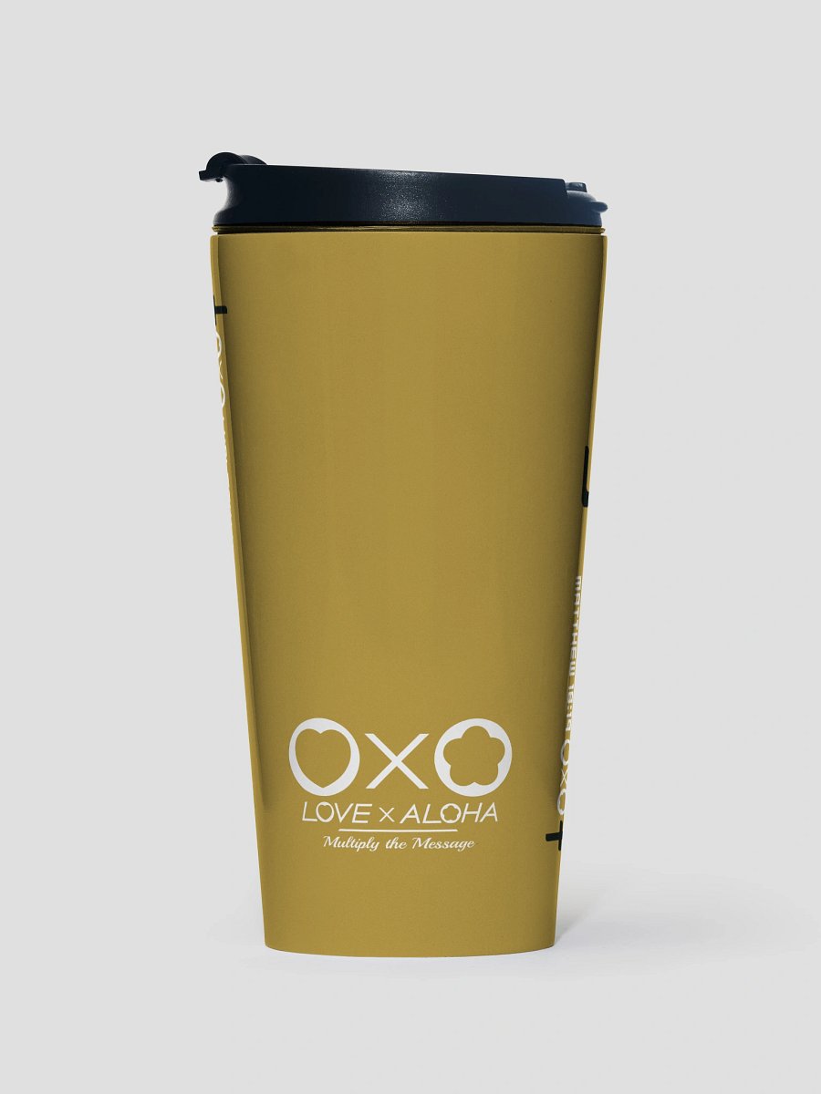 LXA PrayStation Travel Mug - LXA Gold | Love X Aloha - Faith Collection | Premium Christian Merch product image (1)