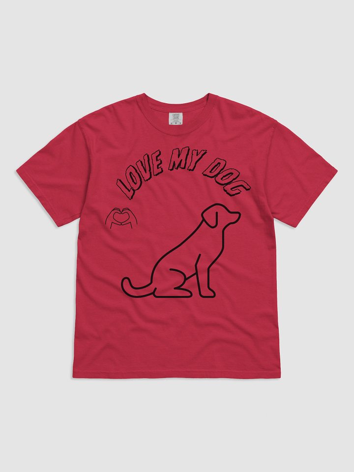 Love My Dog Heavyweight Cotton T-Shirt product image (1)