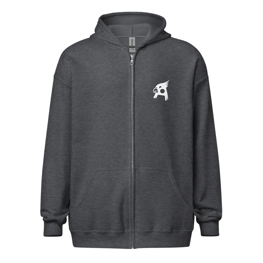 Zip hoodie pocket logo product image (1)