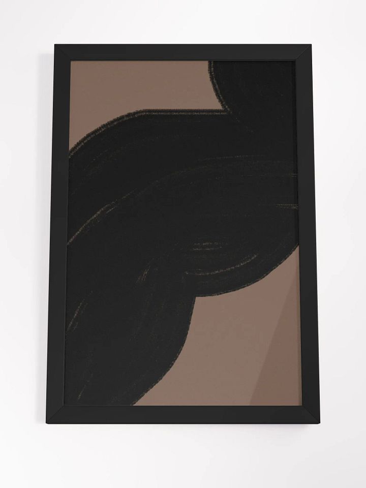 Interwoven Shadow Framed Matte Poster | Abstract Geometric Wall Art | Modern Minimalist Décor for Contemporary Spaces product image (1)