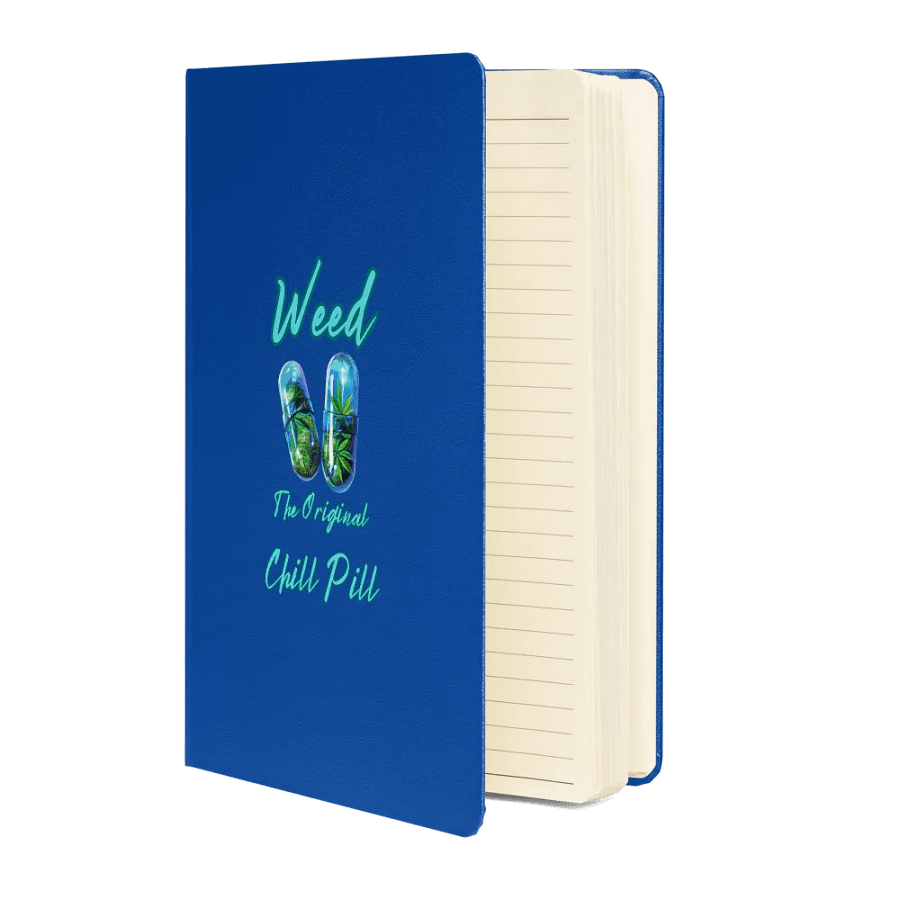 Chill Pill Cannabis Anxiety/Mental Health Hardcover Journal product image (16)