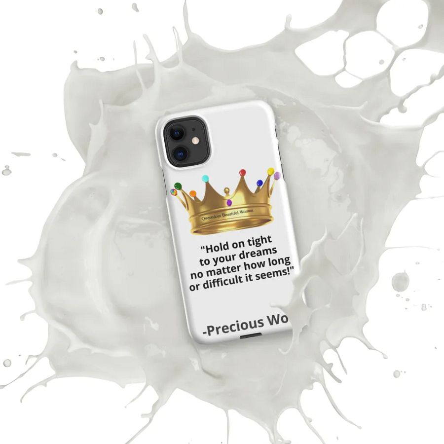 Queendom Beautiful Women iPhone® Snap Case (White/Ammolite Crown) product image (4)