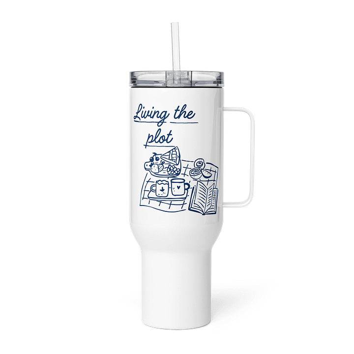 Living the Plot Travel mug product image (1)