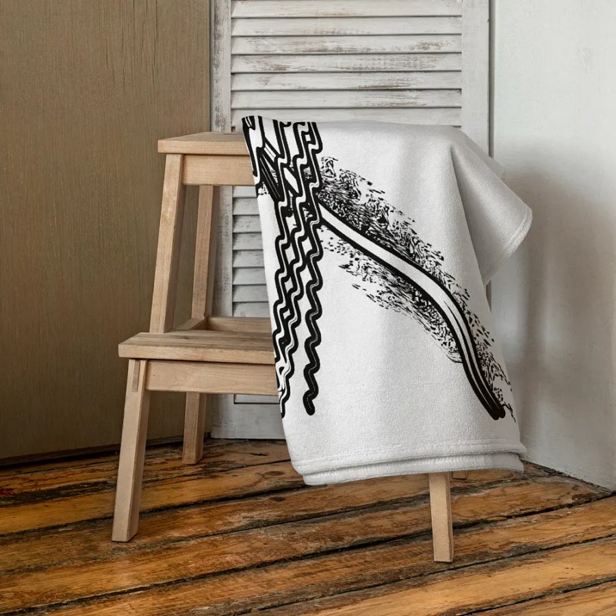 Sublimated Towel - White - HApex Gear White Logo product image (4)
