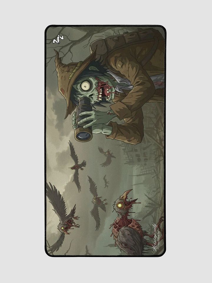 Exclusive Zombie Bird Watching Like A Zombie 04 Desk Mat product image (2)