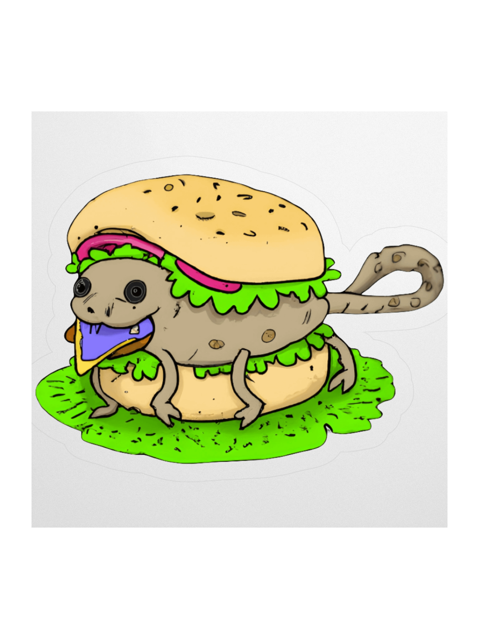 Water-Bear on a Bun — Cute Science Sticker product image (1)