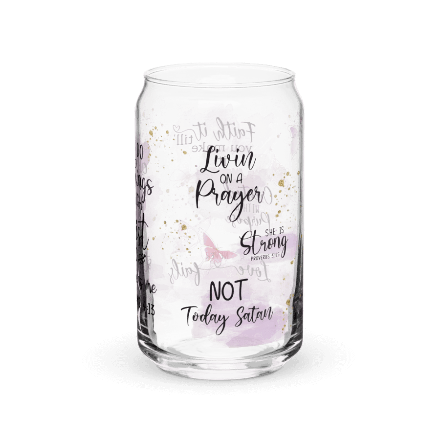 I Can Do All Things Through Christ Glass Tumbler product image (6)