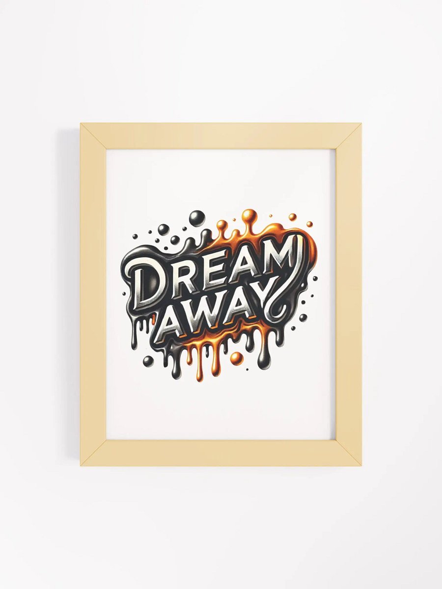 Framed High-Quality Matte Poster (in) | AI design work "Dream Away" product image (11)