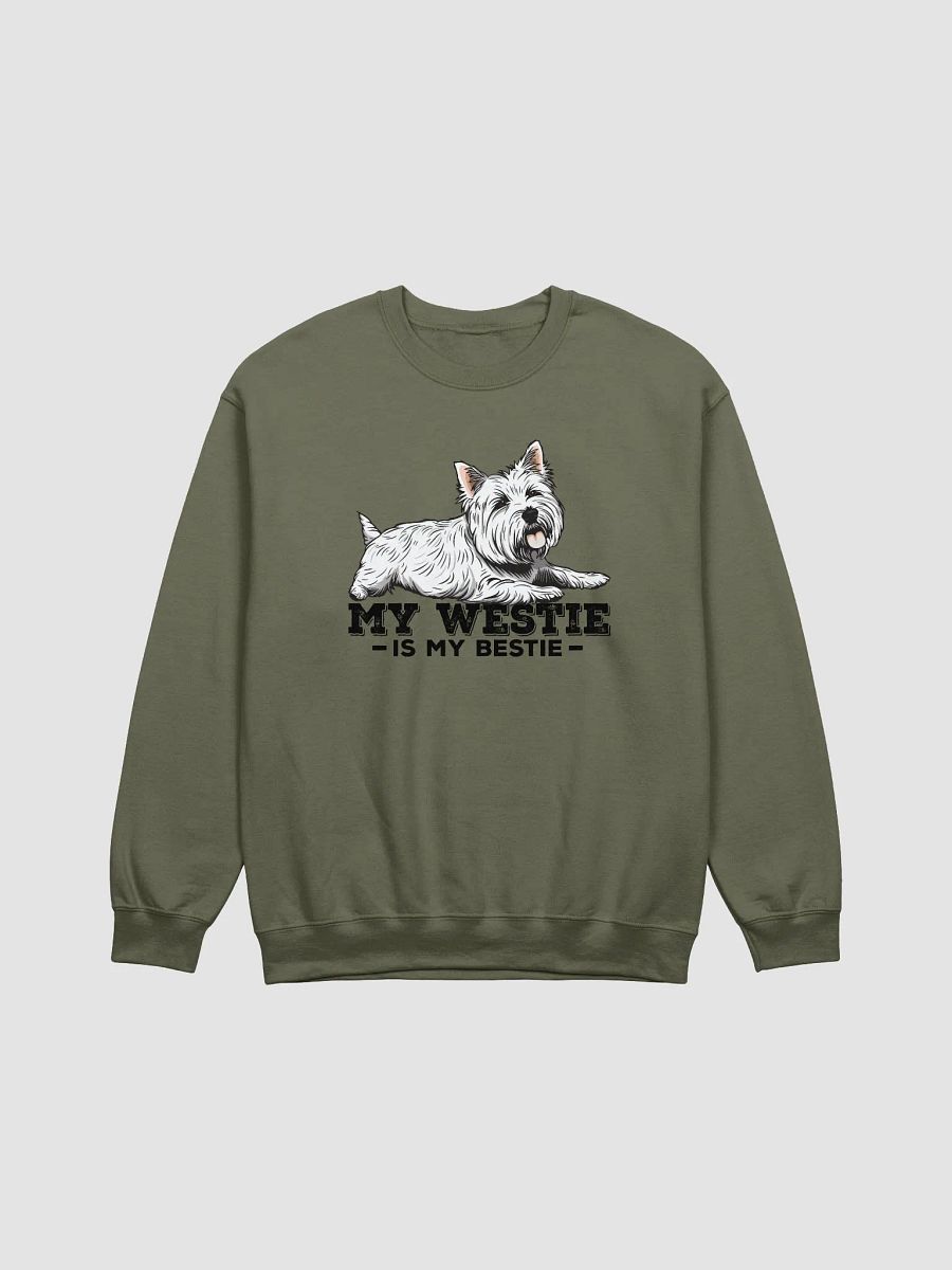 My Westie Is My Bestie Sweatshirt of a West Highland Terrier | Funny Shirt for Westie Paw-rents product image (15)