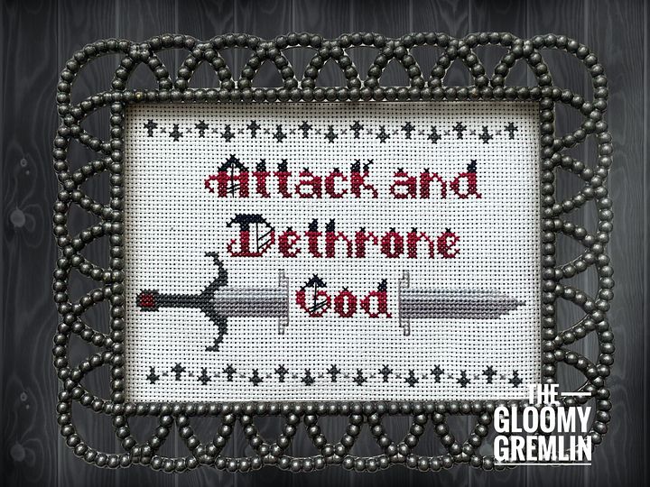 Attack & Dethrone God - Cross Stitch Pattern Pack product image (2)