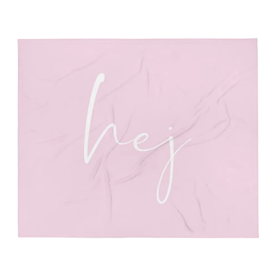 HEJ SCANDI STATEMENT PINK Throw Blanket product image (2)