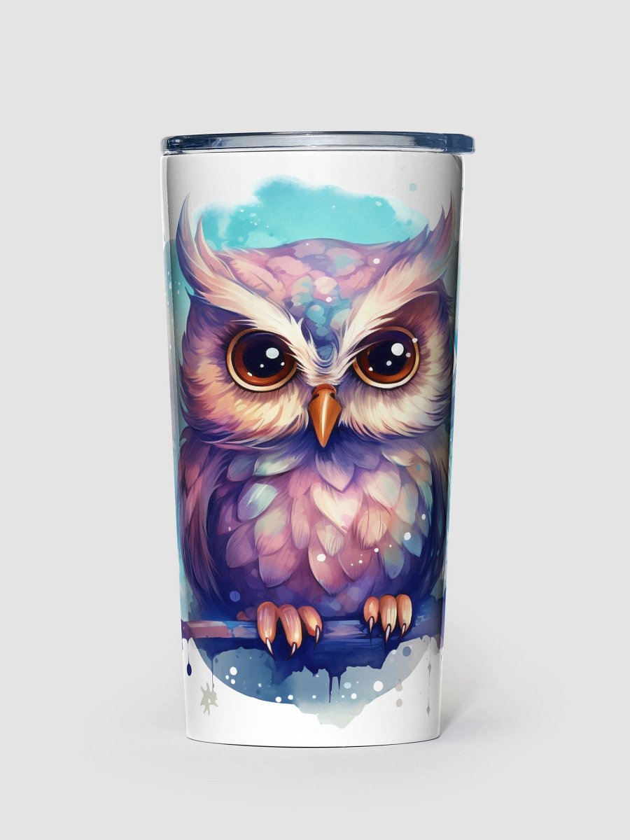 Watercolour Owl 20oz Stainless Steel Tumbler product image (1)