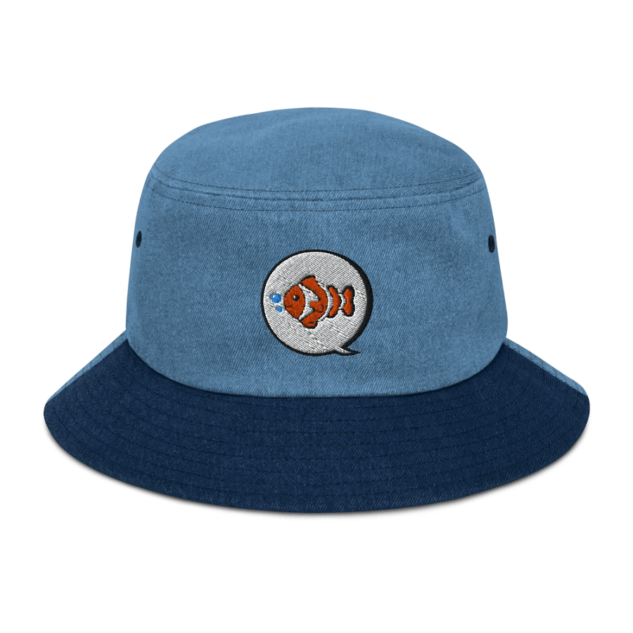 Clownfish TV Embroidered Denim Bucket Hat product image (1)