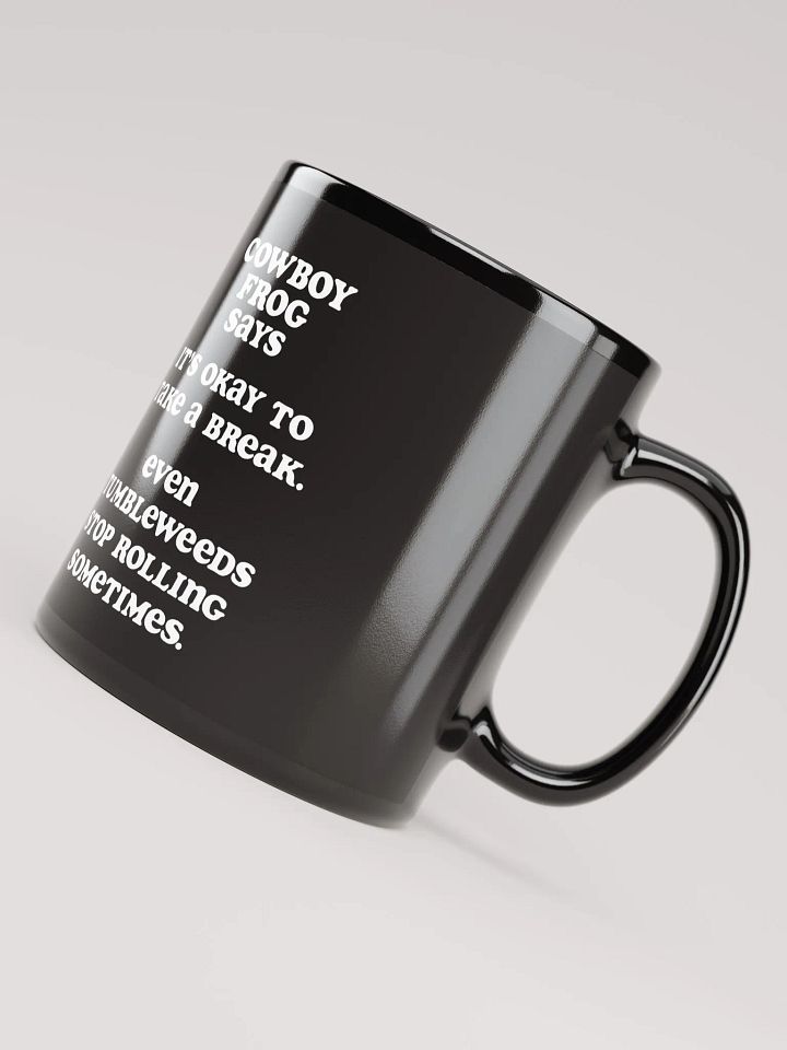 Cowboy Frog - Tumbleweeds Mug Black product image (1)