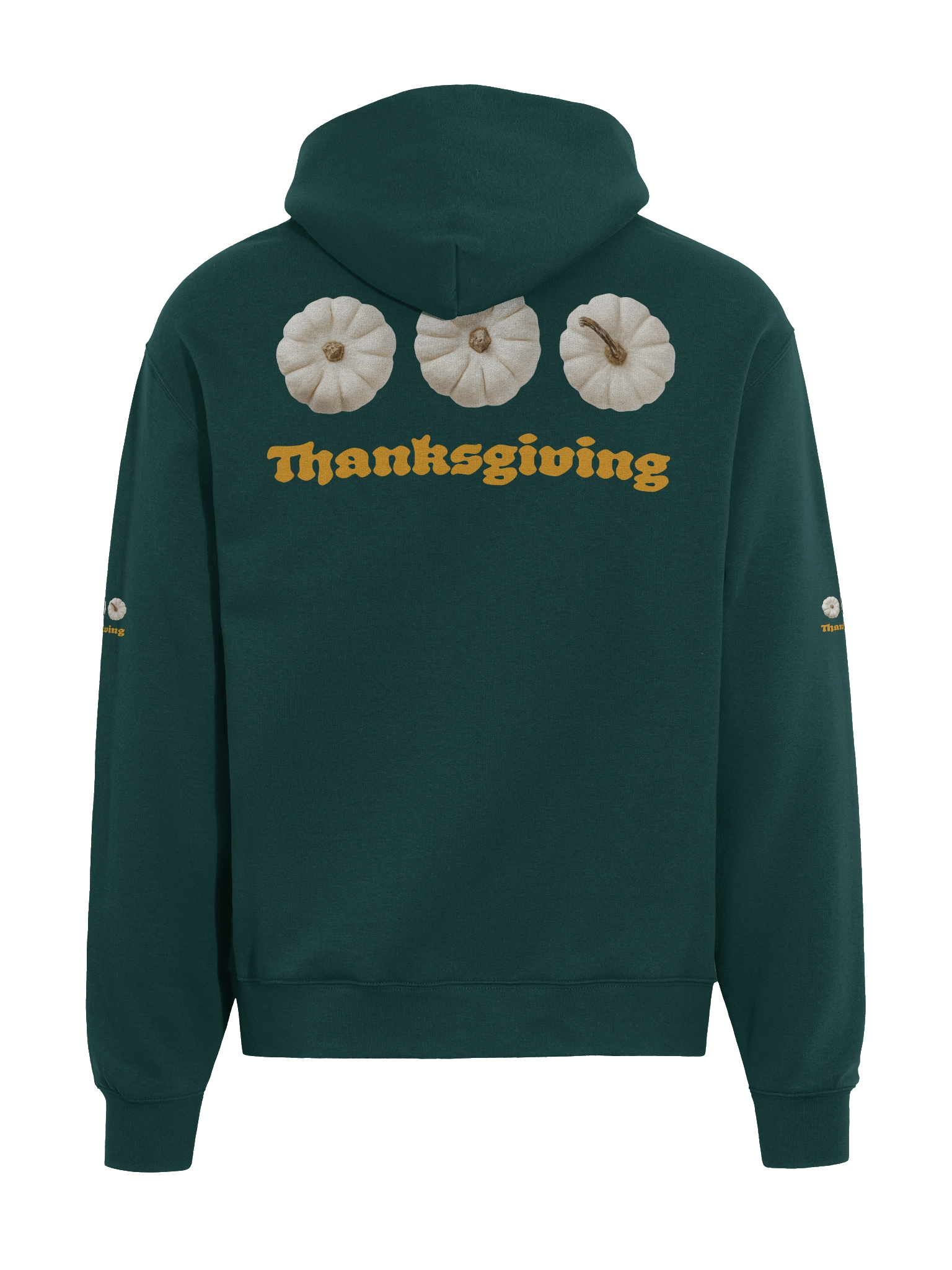 Thanksgiving Typography & White Pumpkin Hoodie product image (18)
