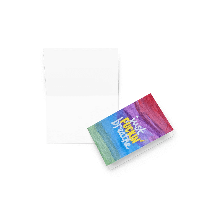 Just Fuckin' Breathe Greeting Card product image (2)