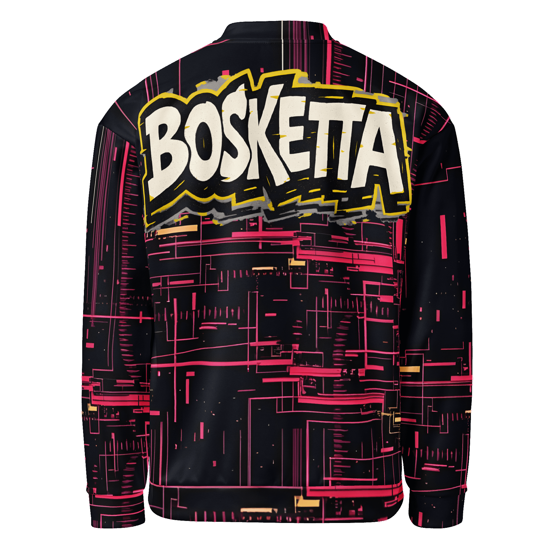 Futuristic Circuitry All-Over Bomber Jacket product image (2)