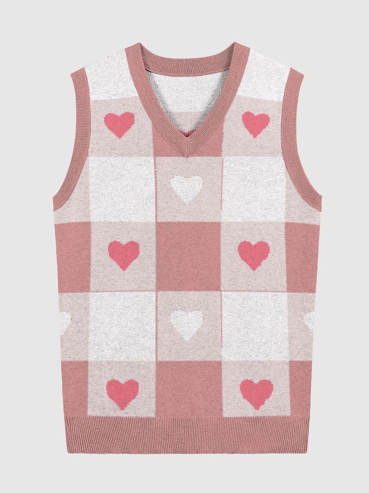 TeddyChan Plaid Vest - Pink product image (5)