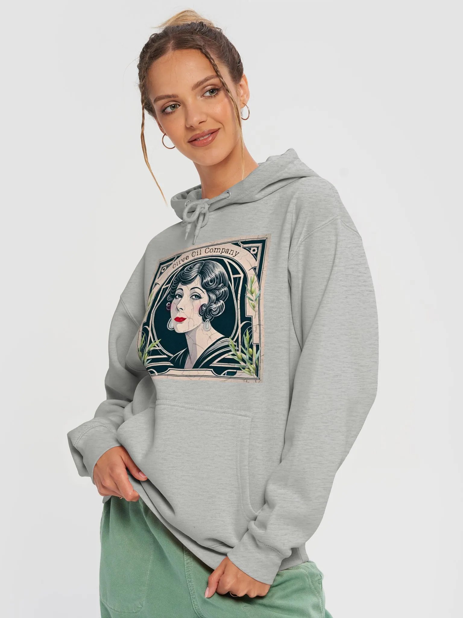 Olive Oil Company 1920s Signage Glamour - Hoodie product image (19)