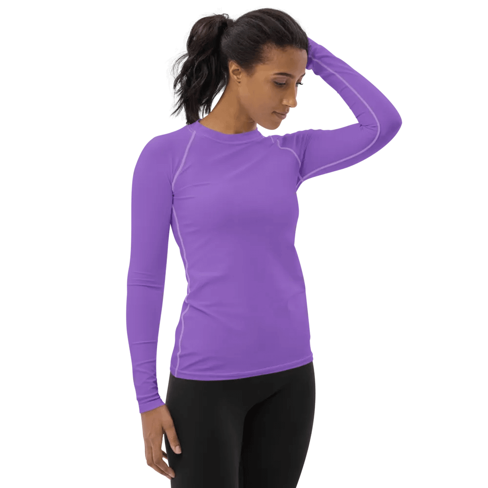 Plain Color Amethyst Rash Guard product image (4)